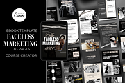 faceless marketing canva ebook black, a Marketing Template by Design Pro Templates (Thumbnail 1 of 13)