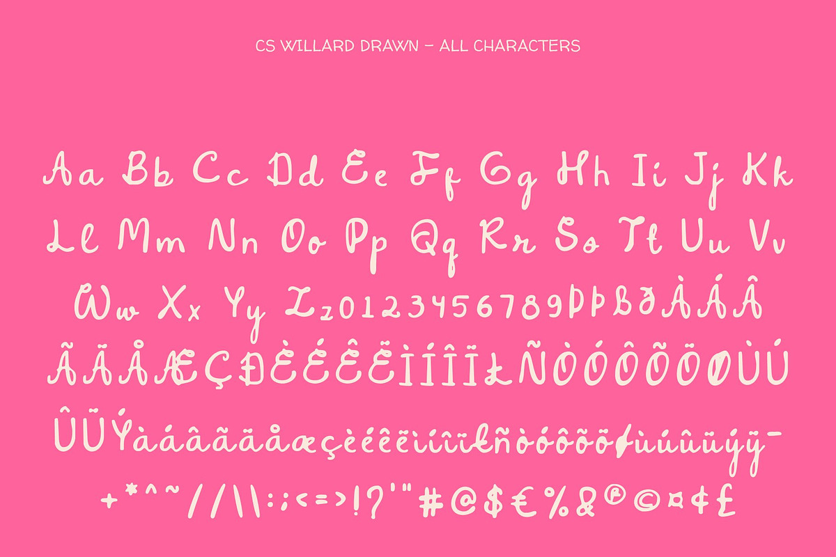 CS Willard Drawn, a Script Font by Craft Supply Co. (Photo 8 of 8)