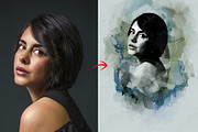 Watercolor Mixed Art Painting, an Action Add-On by Photoshop Action (Thumbnail 10 of 17)