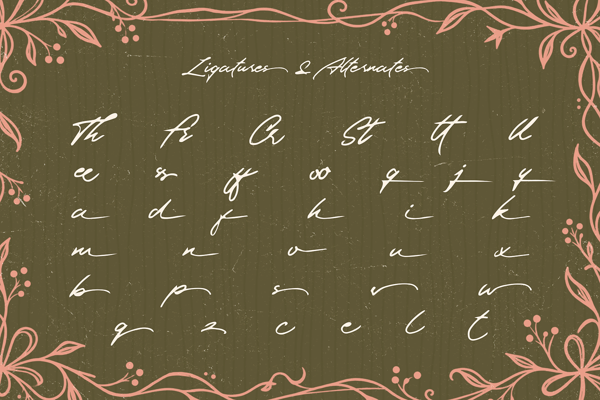 Fracttion Old Signature, a Handwritten Font by Glyphstyle (Photo 10 of 13)