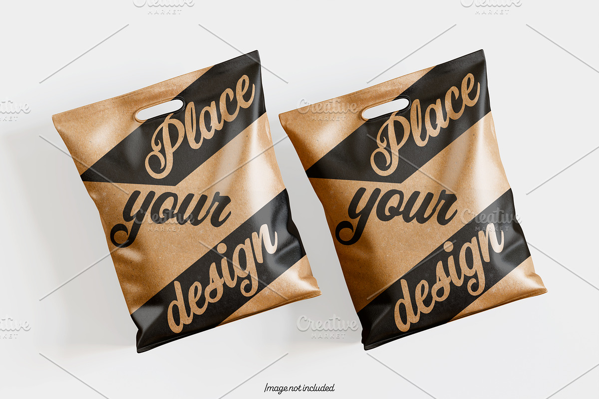 Paper bag brown color mockup bundles, a Packaging Mockup by Ambo Ampeng (Photo 26 of 32)