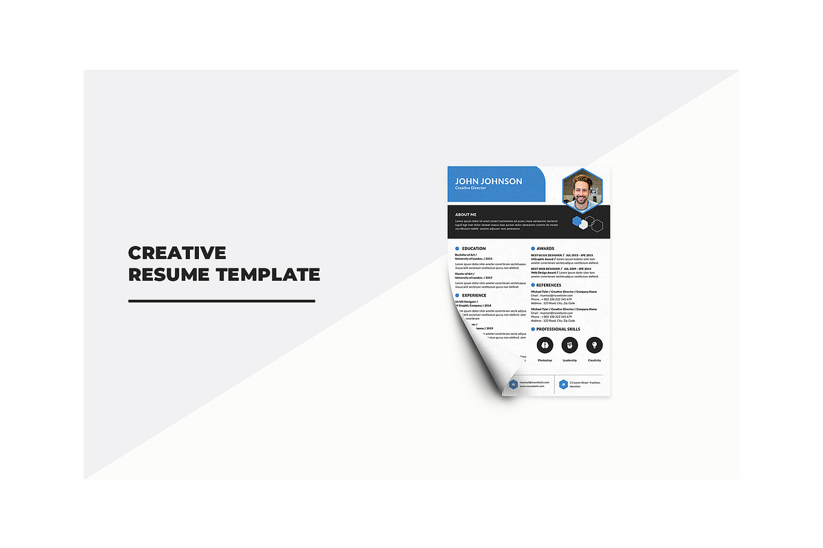 Creative Resume, a Resume Template by KHIDD (Photo 4 of 4)