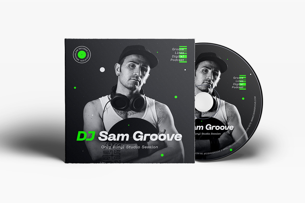 DJ Mix Cover Art Templates #03, a Print Template by vinyljunkie (Photo 5 of 14)