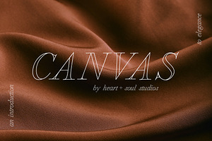 CANVAS Elegant Serif Font