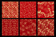 Red and Gold Ginkgo Digital Paper, a Texture Graphic by Digital Curio (Thumbnail 5 of 5)