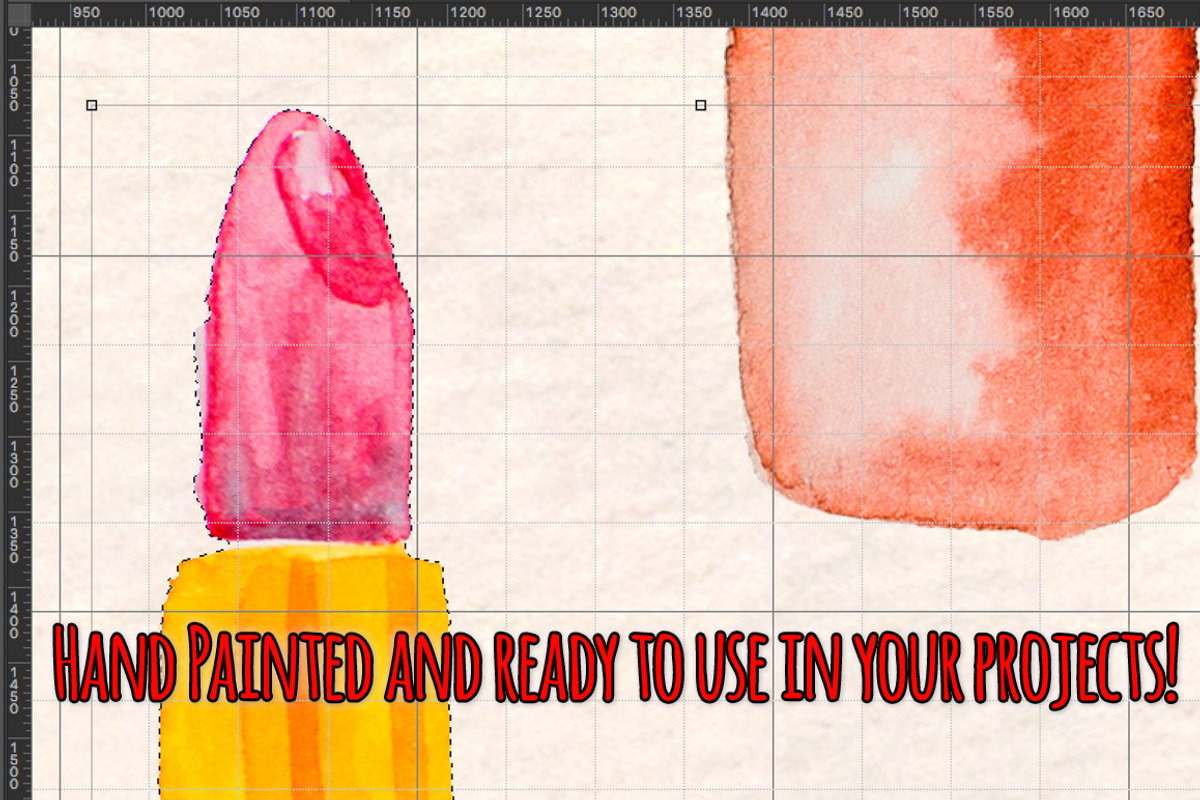 Makeup Cosmetics Watercolor Kit, an Object Illustration by Violet LeBeaux (Photo 3 of 3)