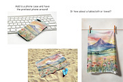 Watercolor Mountain Landscapes Set 3, a Decorative Illustration by Kat's Artful Creations (Thumbnail 7 of 21)