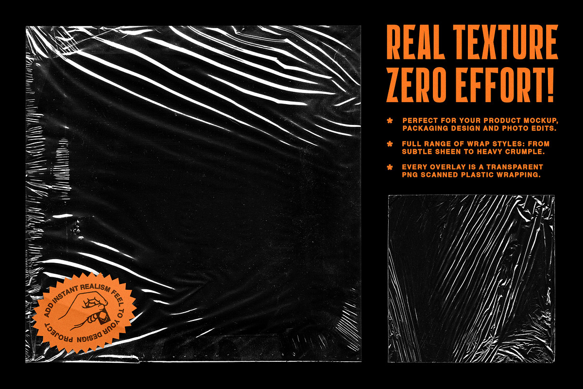 Plastic Wrap Texture Overlays, a Texture Graphic by pixelbuddha.net (Photo 3 of 6)