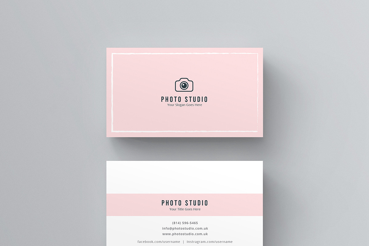 Photography Business Card Template, a Business Card Template by TelaTemplates (Photo 4 of 6)