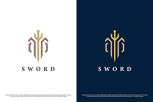 Ancient Sword Logo Design Icon, a Branding & Logo Template by Morvana Crew