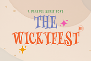 The Wickyfest | A Playful Serif Font, a Serif Font by Colllab Studio (Thumbnail 1 of 17)