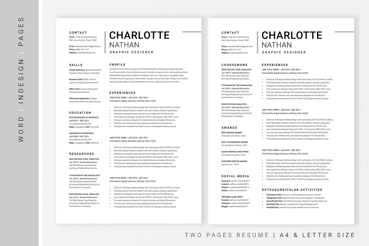 PRO RESUME / CV & COVER LETTER, a Resume Template by Typography Prime (Photo 3 of 5)