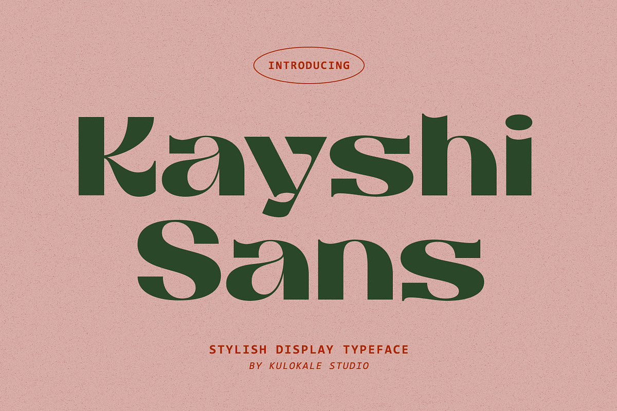Kayshi Sans Stylish Display Font, a Sans Serif Font by Kulokale (Photo 1 of 10)