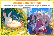 Procreate Sai and Clip Studio Brush, a Brush Add-On by nikiartcorner (Thumbnail 6 of 8)
