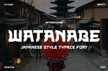 WATANABE -Japanese Style Typface