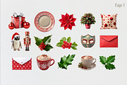 75 Christmas collage elements, an Object Graphic by Debar's Shop (Thumbnail 4 of 8)