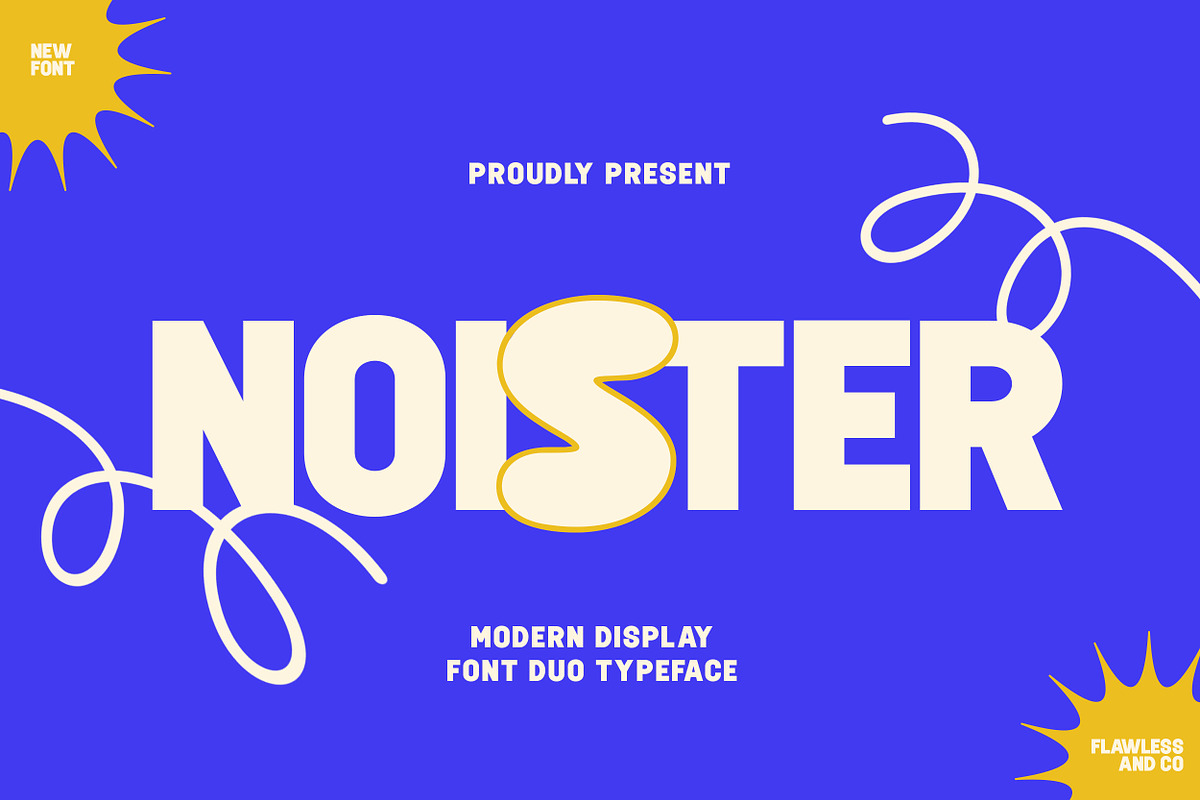 Noister - Modern Display Font, a Font by Flawless And Co (Photo 1 of 10)