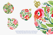 festive flower baubles collection, a Decorative Illustration by Patishop Art (Thumbnail 3 of 6)
