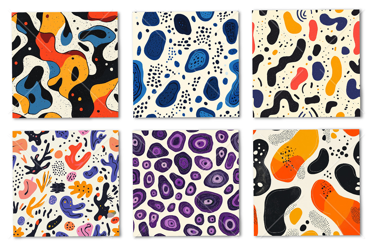 Organic Shapes seamless patterns, a Pattern Graphic by Canvas Craft (Photo 2 of 9)