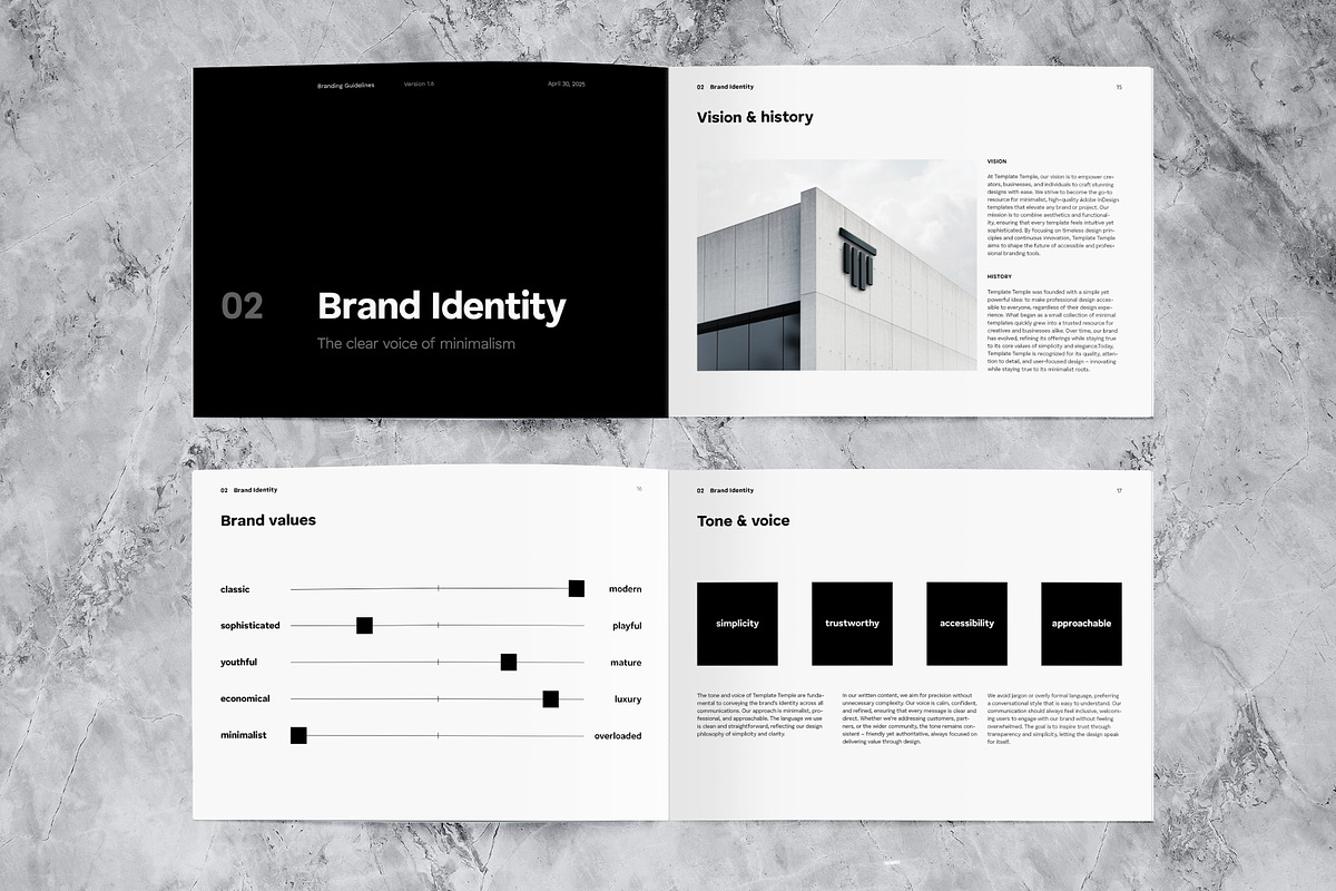 Minimalist Brand Guidelines Template, a Magazine Template by Template Temple (Photo 5 of 10)