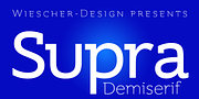 Supra Demiserif, a Slab Serif Font by Wiescher-Design (Thumbnail 1 of 5)
