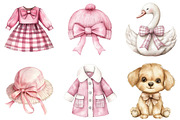 Burgundy Baby Girl Clipart, an Illustration by CitraGraphics (Thumbnail 4 of 5)