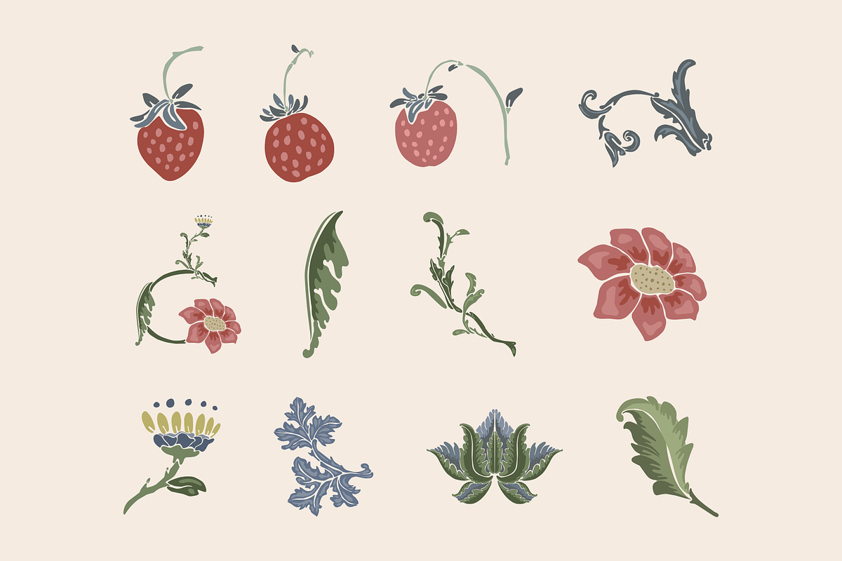 134 Art Nouveau Floral PNG SVG, a Decorative Illustration by Anada Arty (Photo 9 of 11)