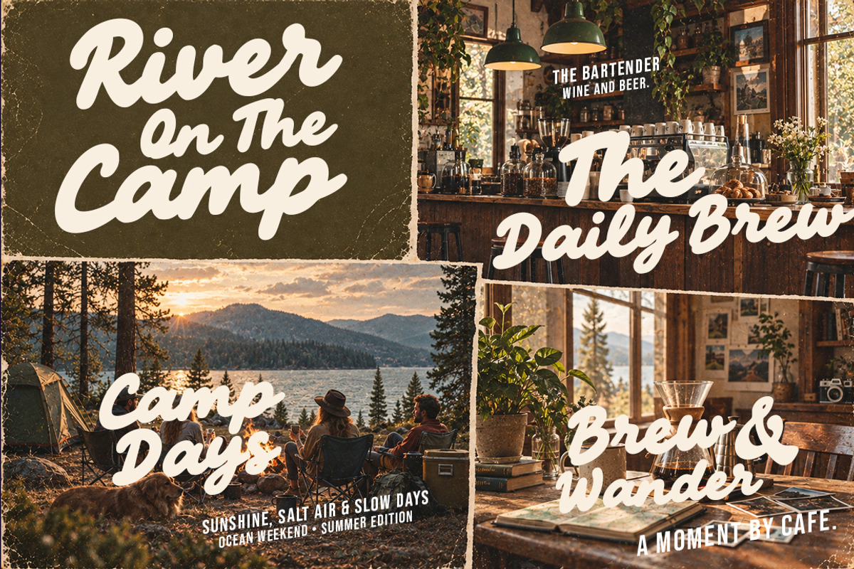 Ralgino Skate – Retro Script Font, a Script Font by Struggle Studio (Photo 7 of 9)