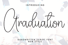 Graduation | Script Font