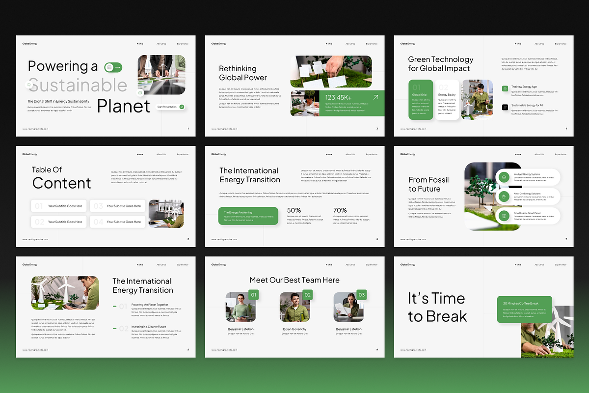 Global Energy Sustainability, a Presentation Template by Annora Studio (Photo 2 of 7)