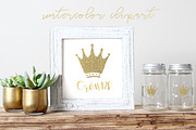 Crowns watercolor clipart, an Illustration by LABFcreations (Thumbnail 2 of 2)