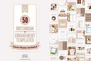 50 Instagram Post Canva Templates, a Social Media Template by With Love Monique (Thumbnail 2 of 14)