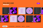 CD & Vinyl Case Mockup Set, a Merchandise Mockup by Mego-studio (Thumbnail 7 of 12)