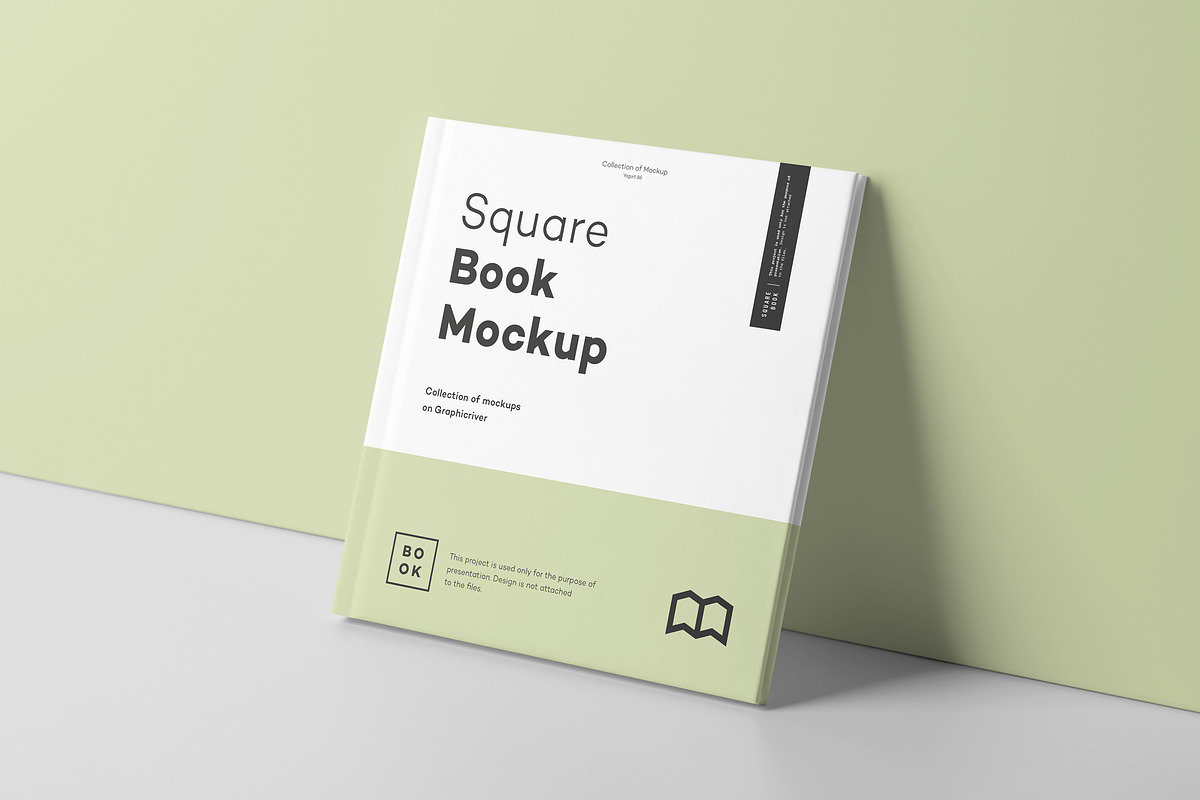 Square Book Mock up 2, a Books & Magazine Mockup by Yogurt86 (Photo 7 of 18)