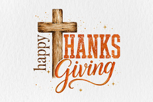 Happy Thanksgiving PNG, an Object Illustration by CraftArtStudio