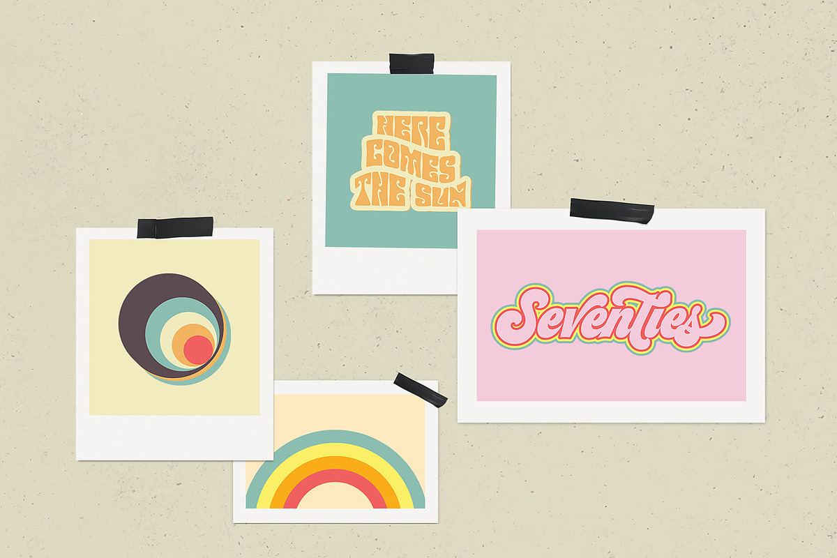1970s Collage Art Pack, a Background Graphic by Pulpixel Design (Photo 9 of 12)