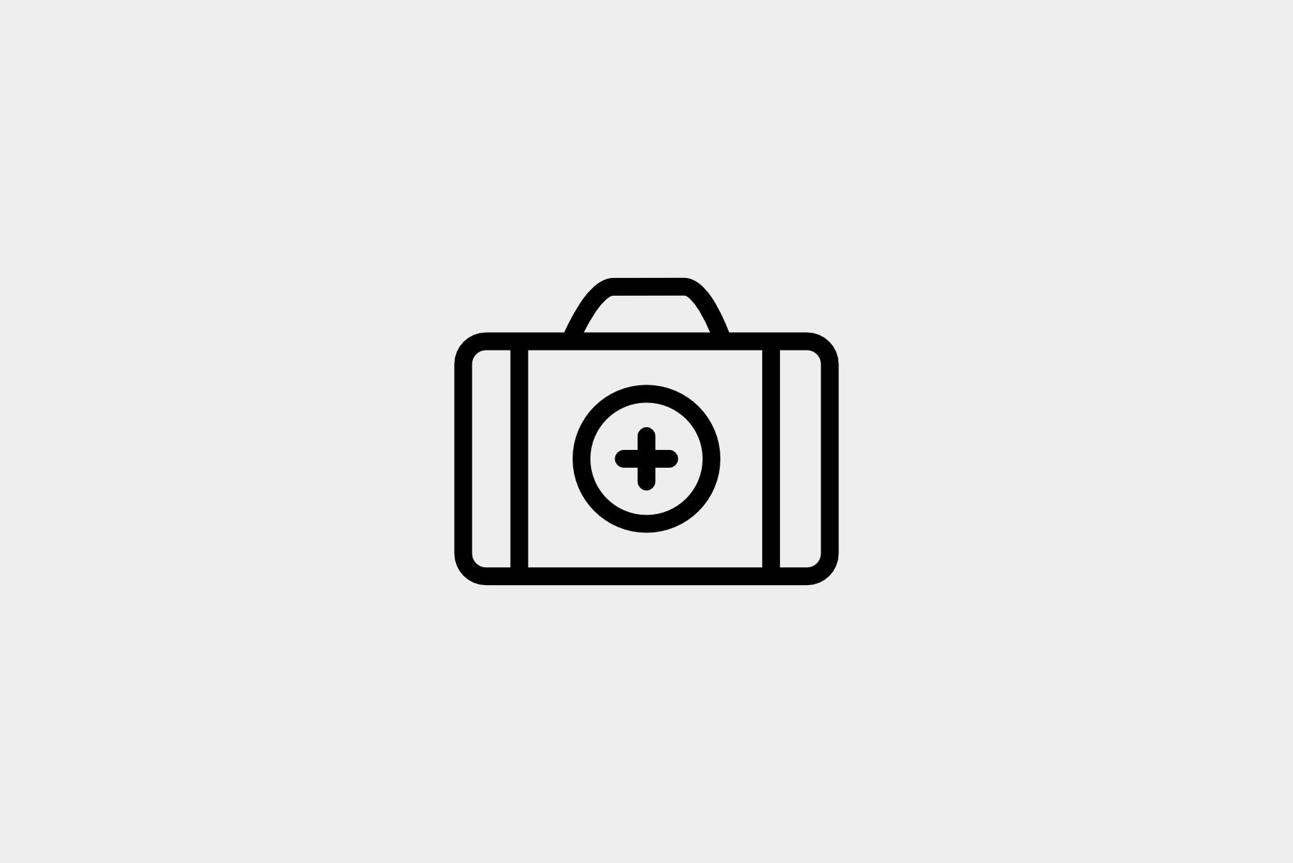 First aid kit, an Outline Icon by Jordy