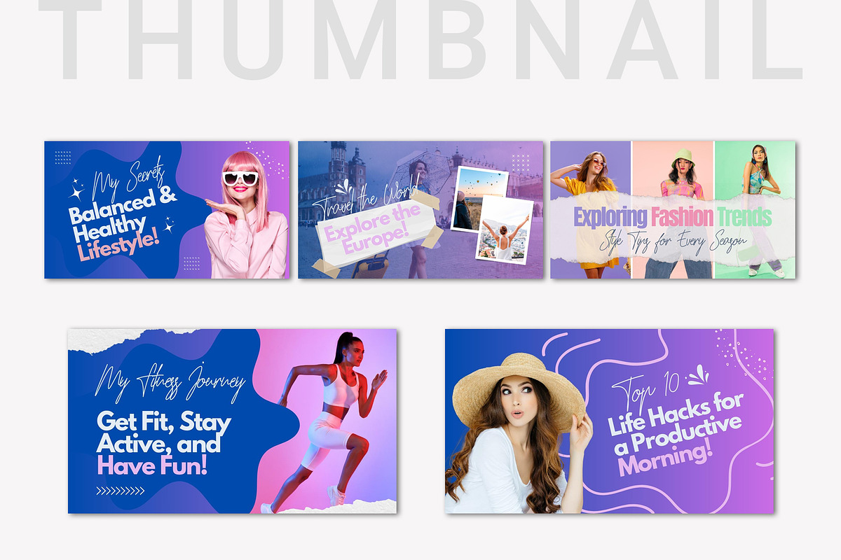 YouTube Brand Kit, Thumbnail | Canva, a Social Media Template by TheBrightGrap (Photo 2 of 7)