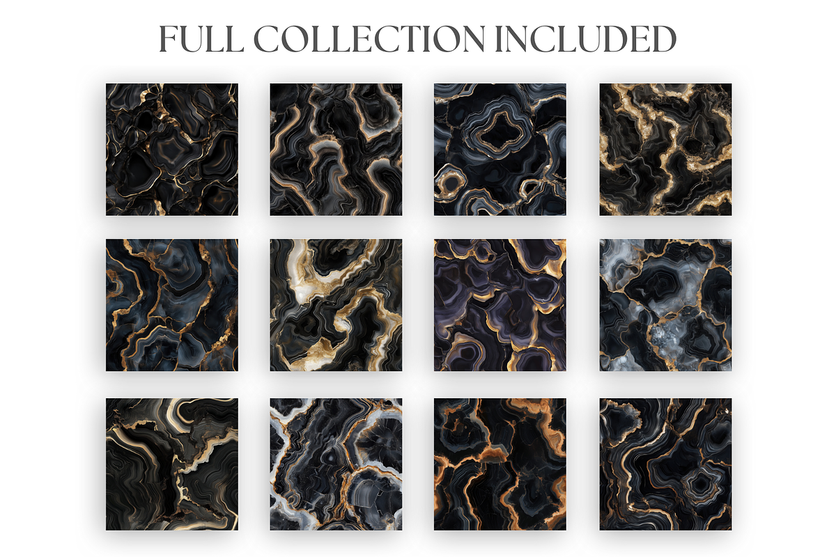 Ebony Geode Textures, a Texture Graphic by Artful Assets Boutique (Photo 2 of 4)