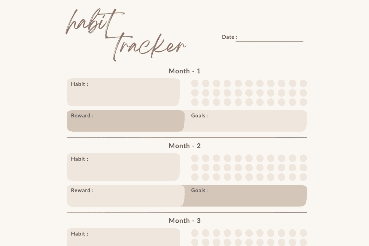 PLR/MRR Habit Tracker Checklist -DFY, a Stationery Template by Brand Your Biz Co. (Photo 5 of 9)