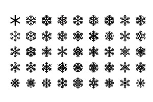 Vector Snowflakes icons. Blue, a Texture Illustration by Marinstri