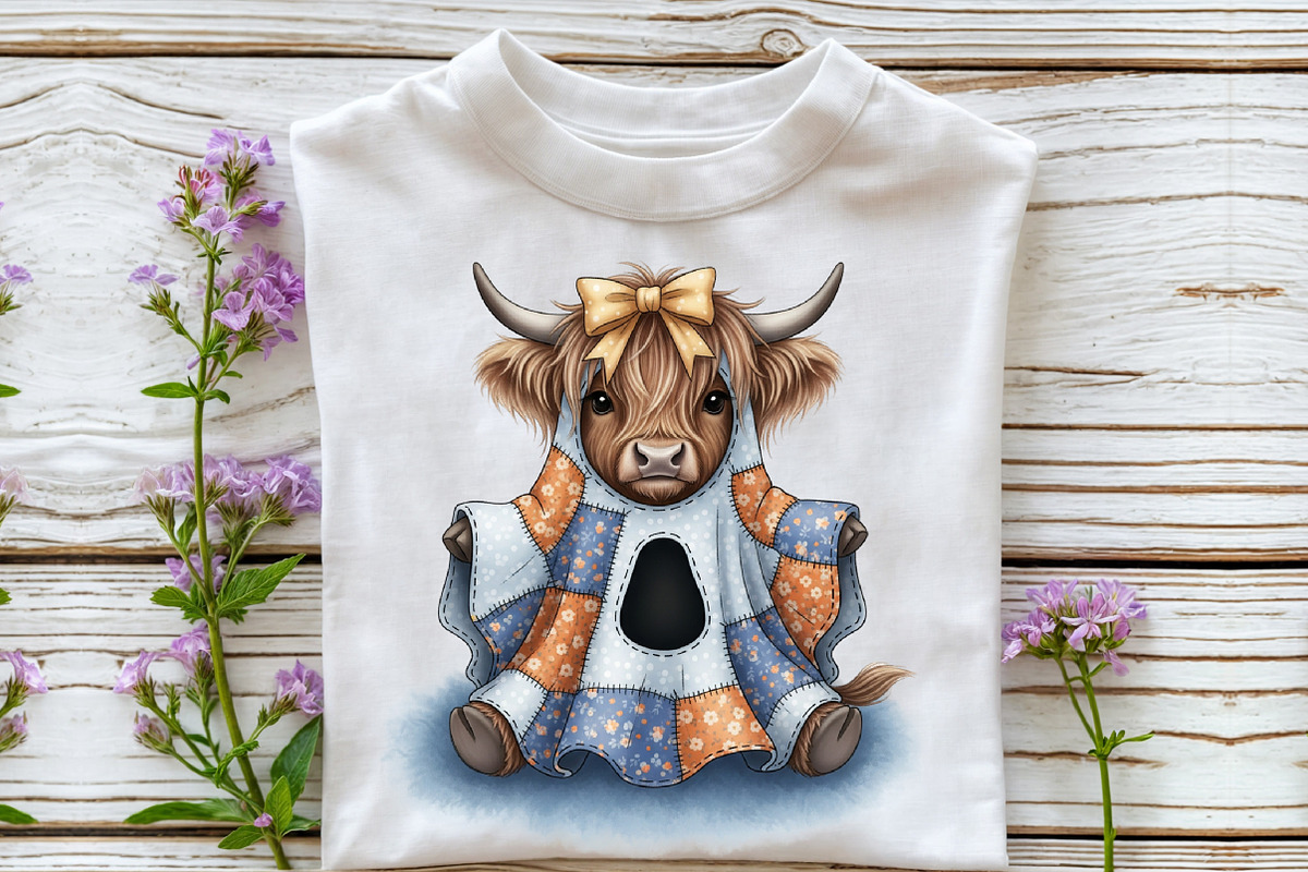 Ghost Cow Patchwork Design, a Seasonal Illustration by Rose Art (Photo 2 of 4)
