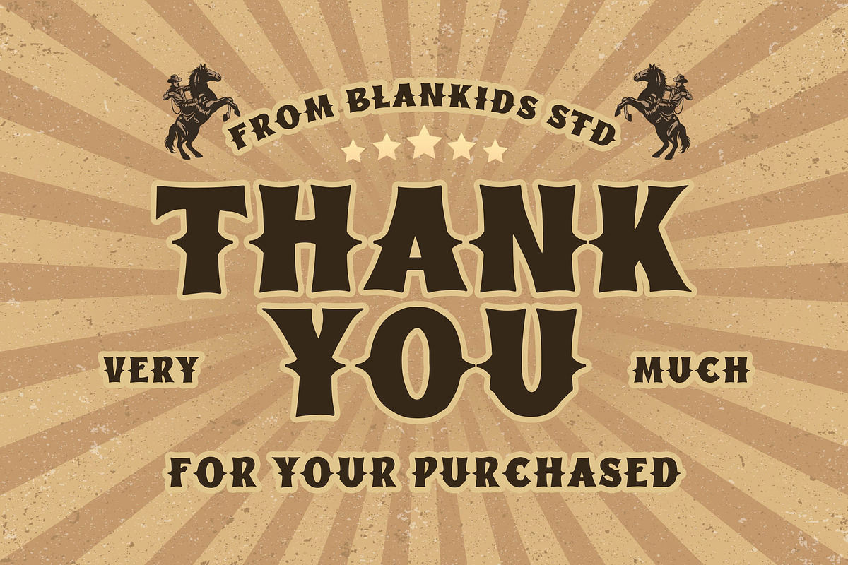 West Django Vintage Western Font, a Font by Blankids Studio (Photo 2 of 6)