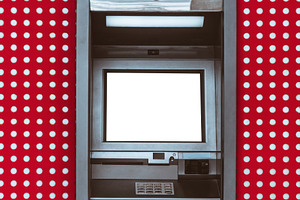 ATM Screen and Sign Mockup