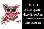 Whimsical Summer Owl Clipart, a Seasonal Illustration by Designking (Thumbnail 4 of 5)