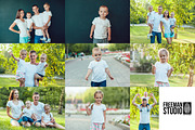 Happy Family T-Shirt Mock-Up, a Shirt Mockup by Freeman Studio (Thumbnail 3 of 13)