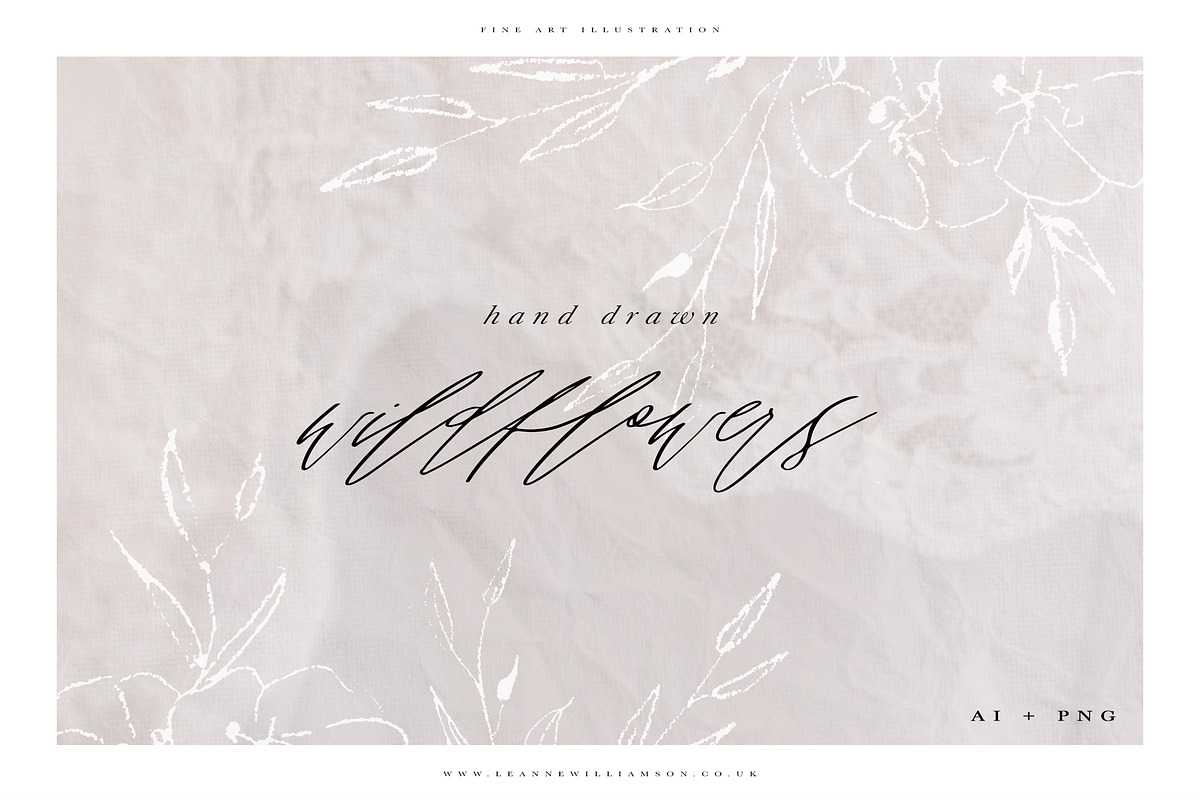 Fine Art Wild Flower Illustrations, a Texture Illustration by With Love Ethel (Photo 1 of 7)
