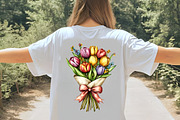 watercolor tulip flower clipart, an Illustration by GatewayDesign (Thumbnail 6 of 9)