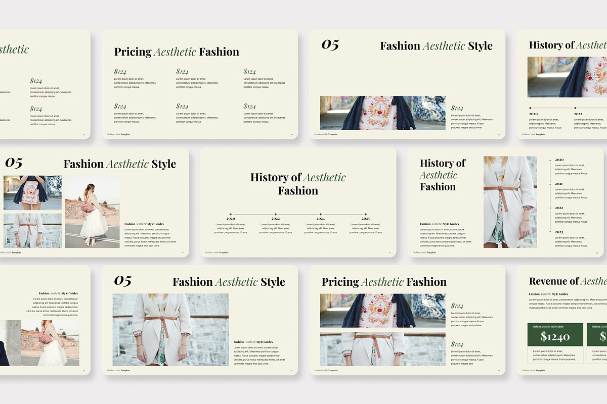 Aesthetic Fashion Guide PowerPoint, a Presentation Template by Premast (Photo 4 of 4)