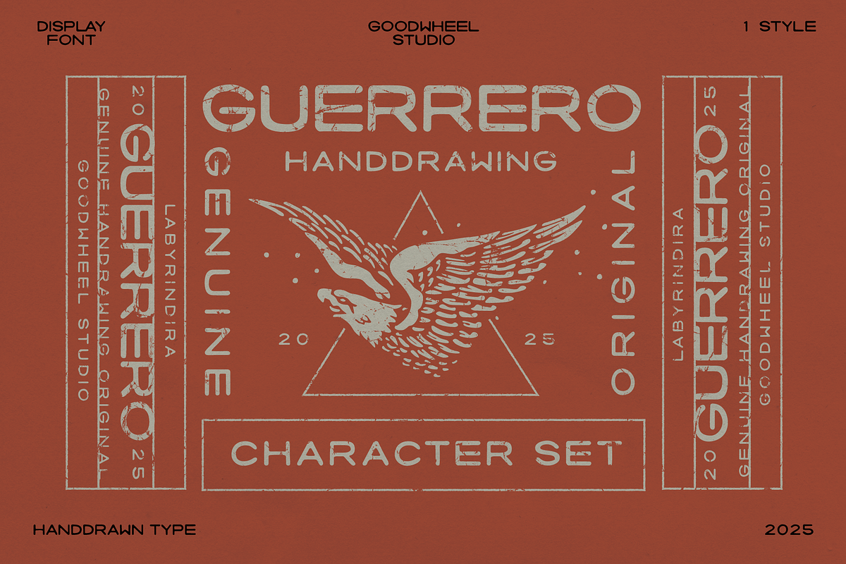 GW Guerrero, a Sans Serif Font by Goodwheel Studio (Photo 1 of 11)